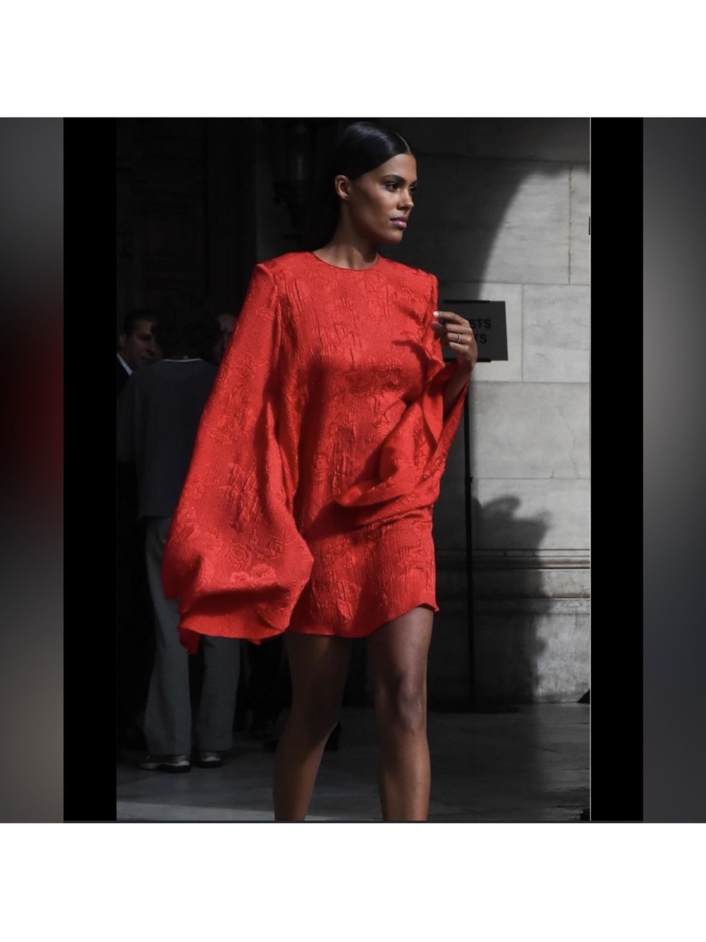 NWT STELLA MCCARTNEY Belted crinkled silk jacquard mini dress $2,130 36 - Picture 2 of 16